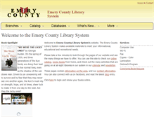 Tablet Screenshot of lib.emerycounty.com